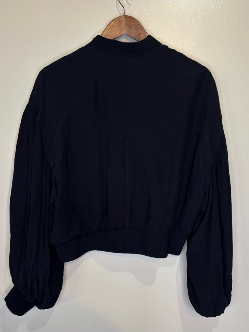 Free People On Pointe Zip Up Bomber Jacket Size M - Picture 7 of 7